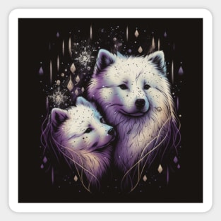 Mystical Samoyeds Sticker